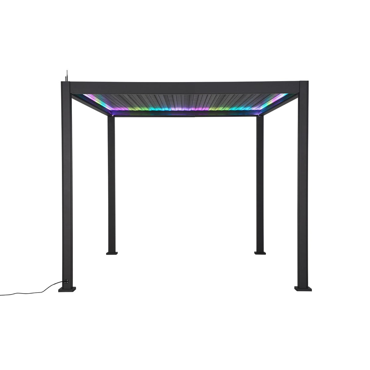 Titan Plus LED 3M Square Motorised Aluminium Pergola