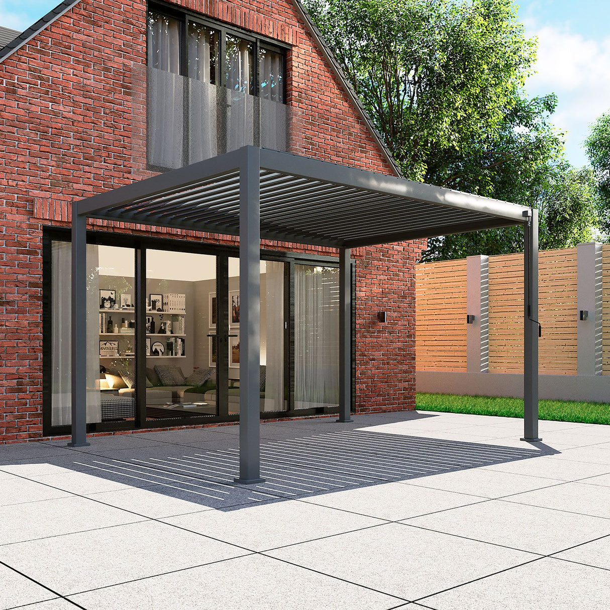 3M X 4M Rectangular Titan Aluminium Pergola