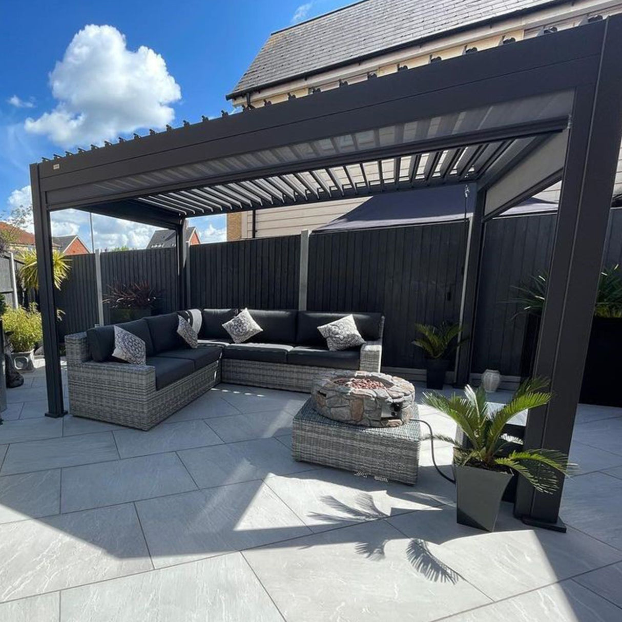 3M X 4M Rectangular Titan Aluminium Pergola