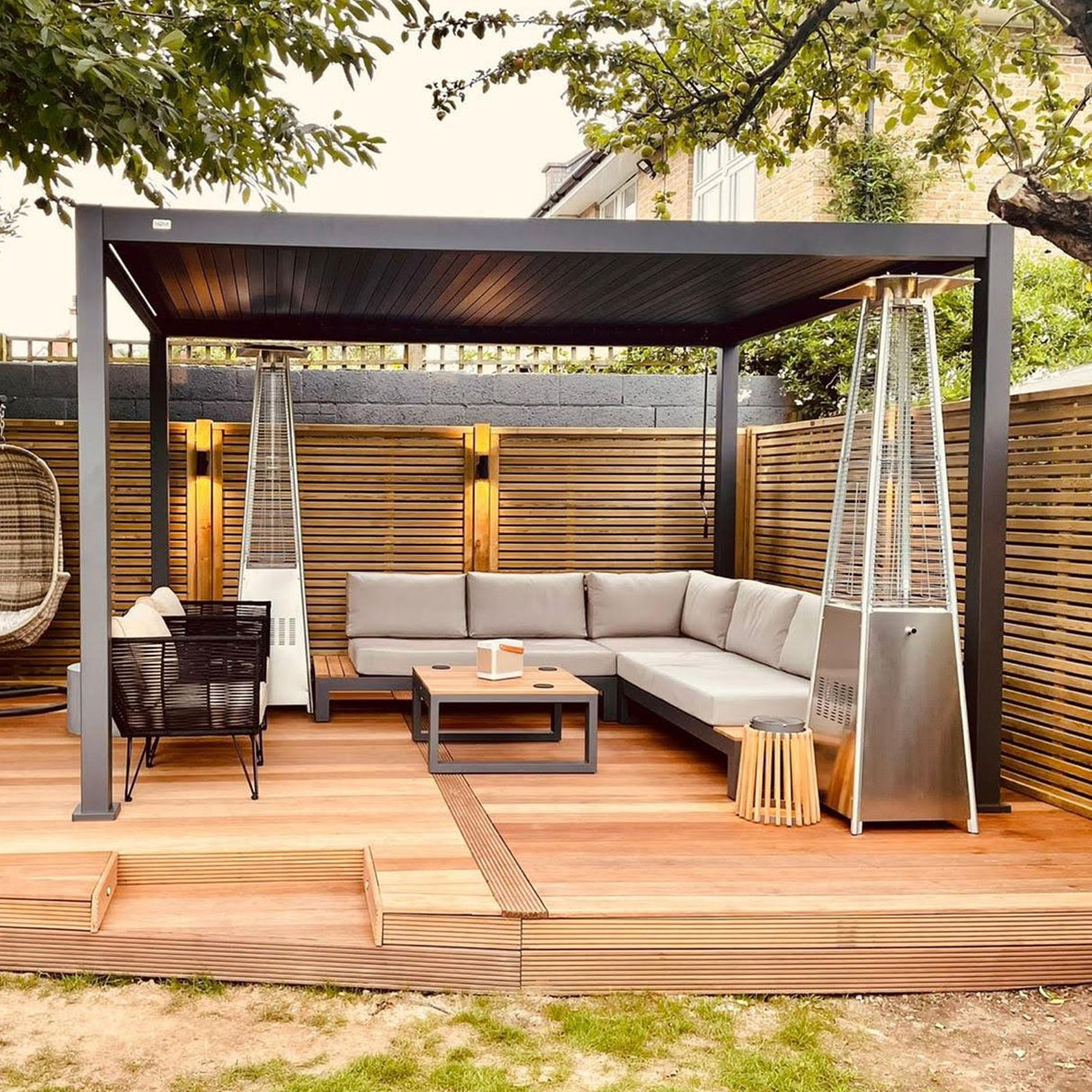 3M X 4M Rectangular Titan Aluminium Pergola