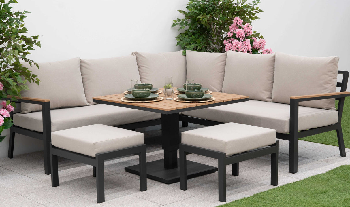 Heidi Corner Sofa with Rising Table