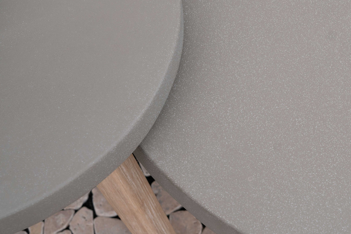 Summer Corner Sofa with Round Tables