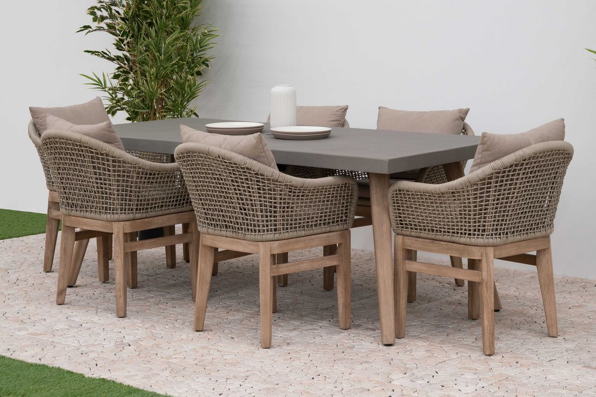 Summer 6 Seat Rectangular Dining Set