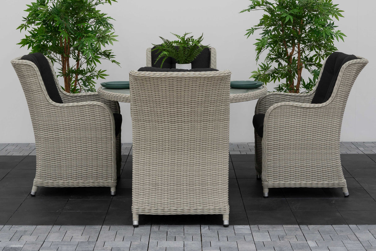 Avery 4 Seat Round Dining Set